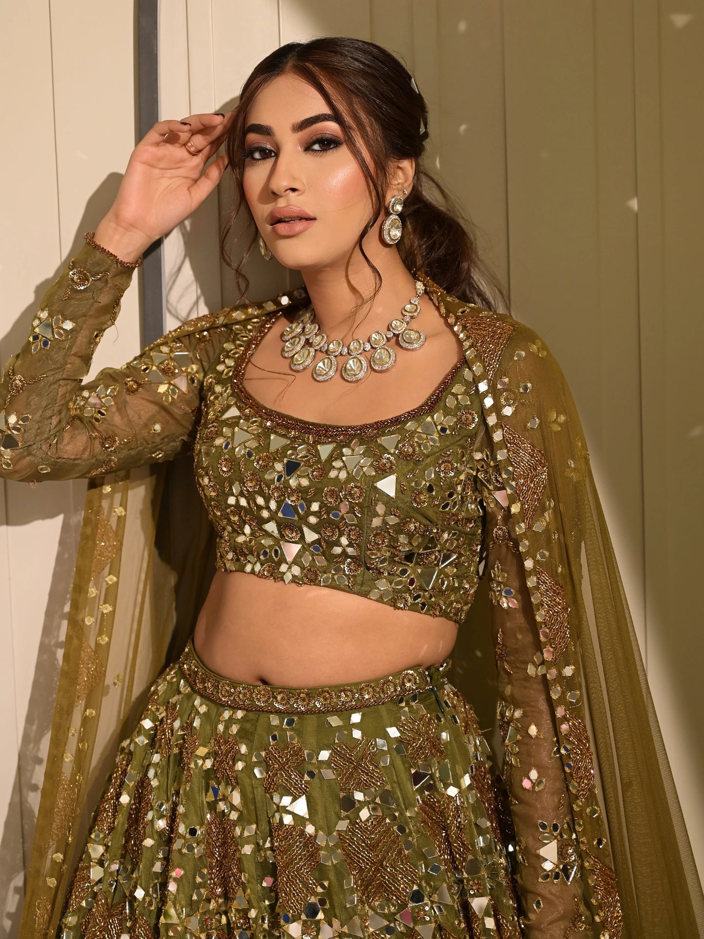 Olive Green Surabhi chopra