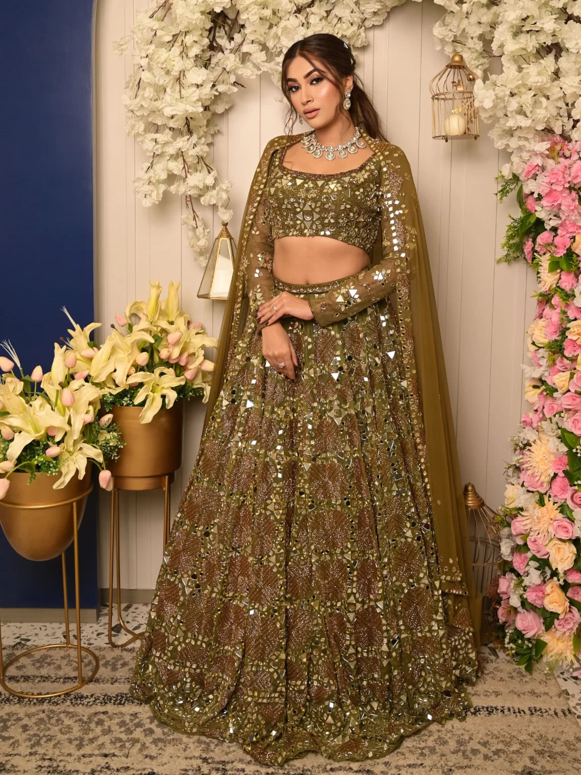 Olive Green Surabhi chopra