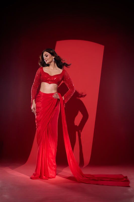 Laal Pari Saree