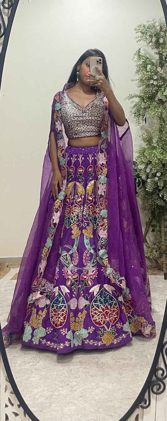 Purple Applique