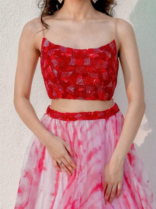 Cherry Red Tie & dye