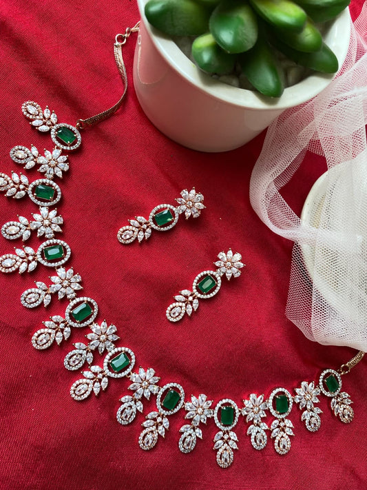 Emerald Floral Set