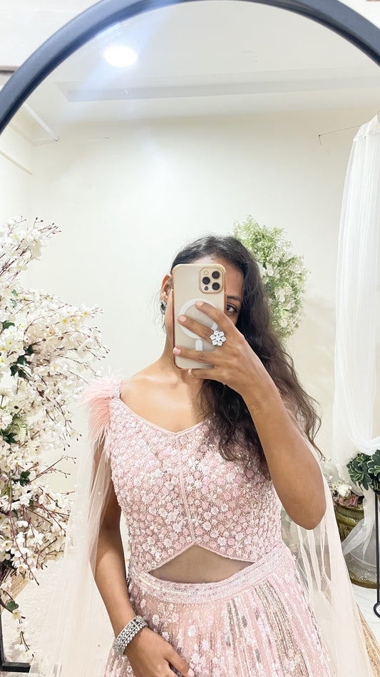 Peach Daisy Gown