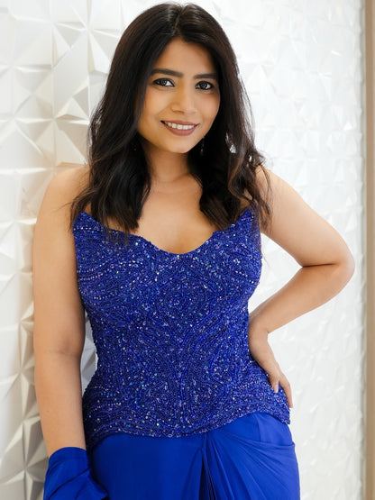 Blue Whale Saree