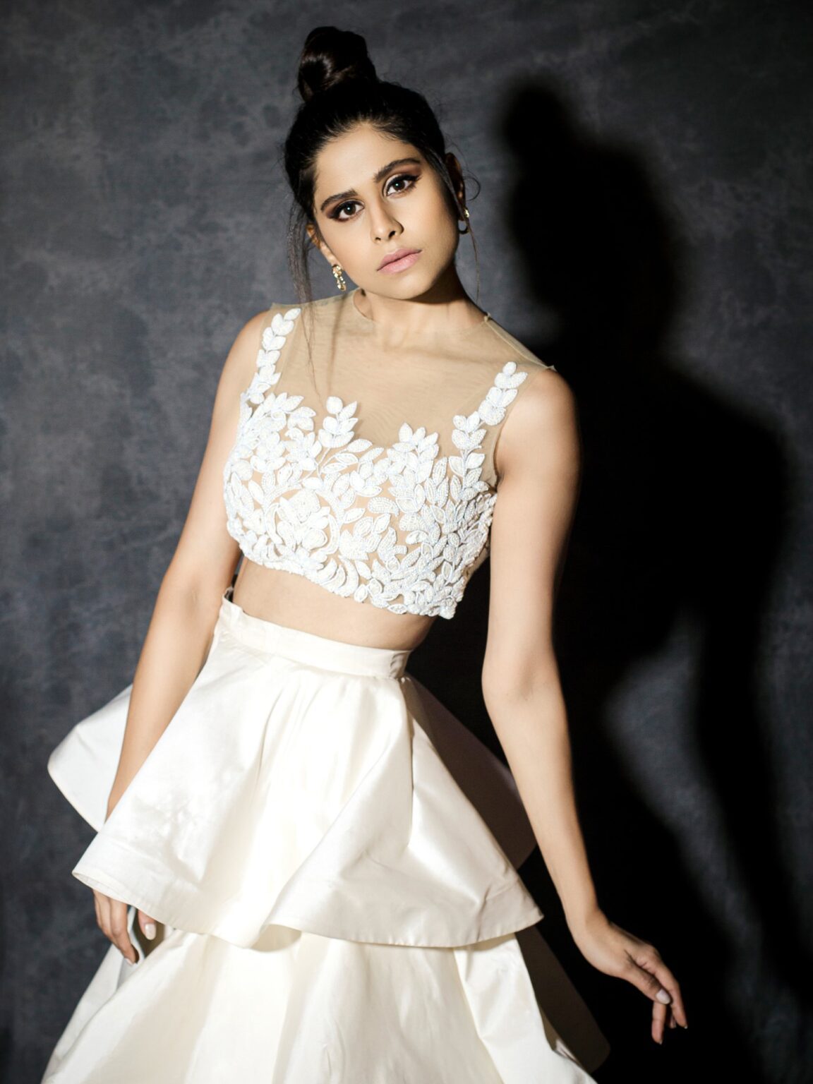 Ivory layered Skirt