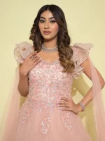 Vishaka Peach Gown