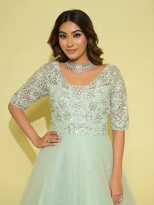 Shruti Aqua Gown