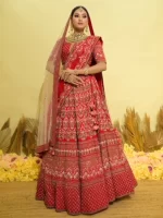 Jaisal Red Lehenga