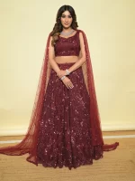 Surbhi Chopra Wine Lehenga