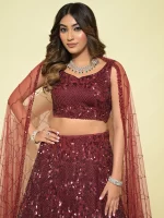 Surbhi Chopra Wine Lehenga