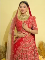 Jaisal Red Lehenga