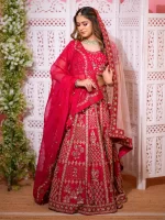 Niharika Red Lehenga