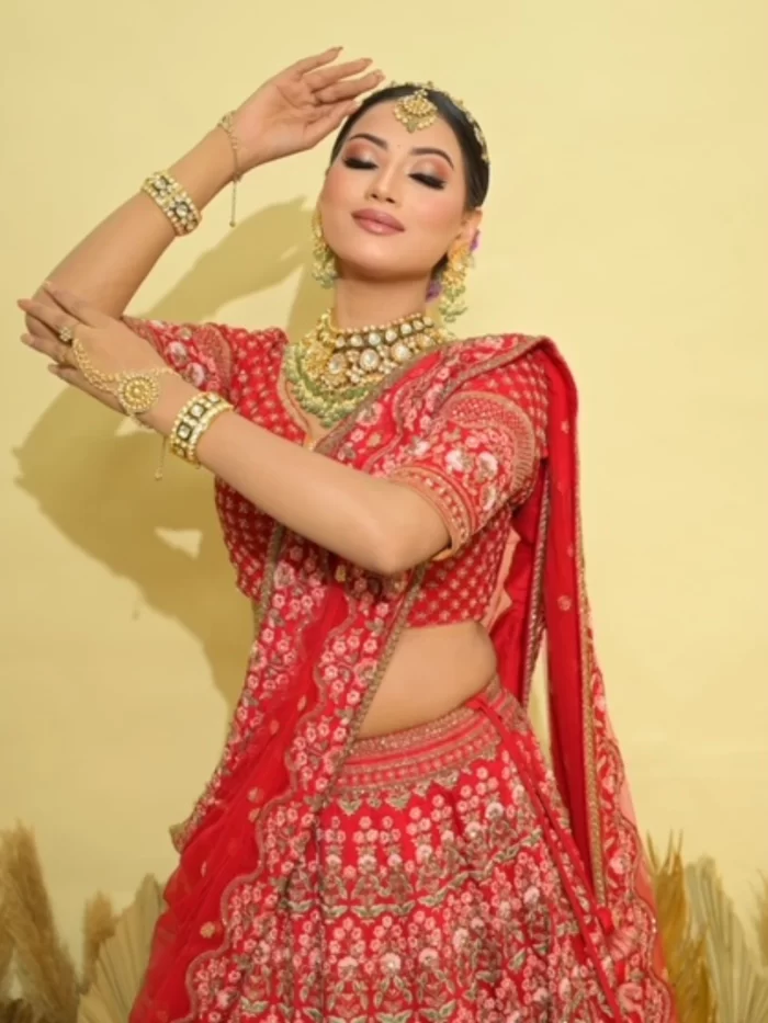 Jaisal Red Lehenga