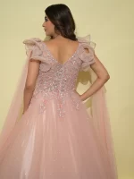 Vishaka Peach Gown