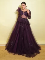 Deep Purple Gown