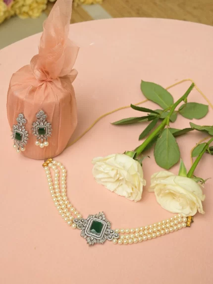 Fresh Bloom Emerald Necklace – ETIhouseofsilver