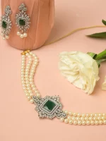 Pearl Emerald Choker